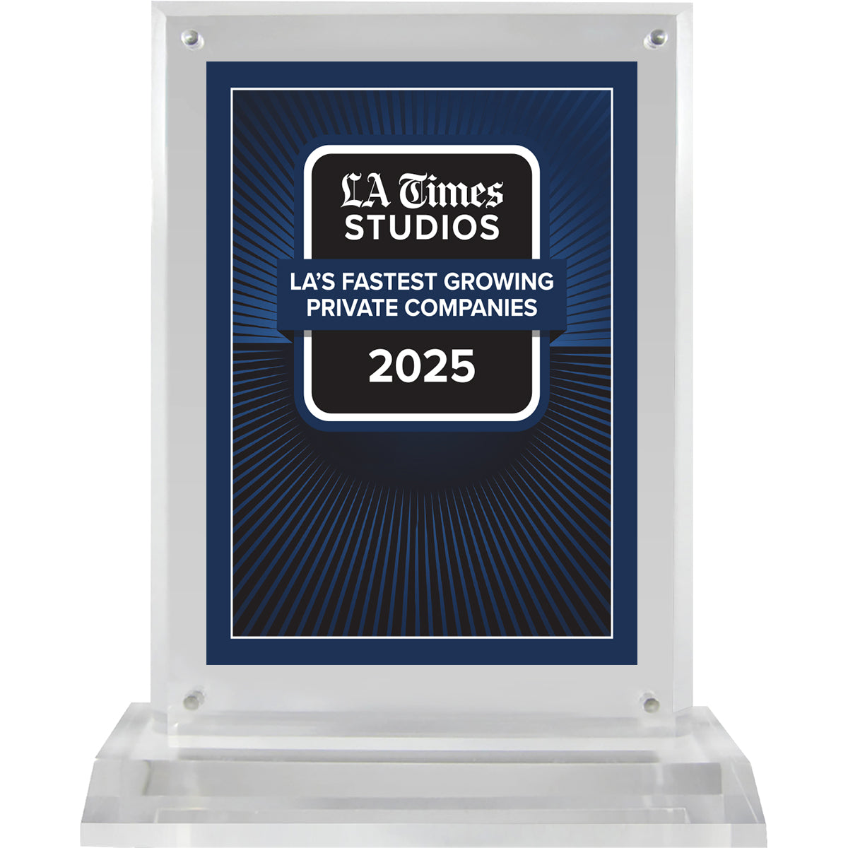 2025 LA’s Fastest Growing Private Companies – Logo (Plaque included)