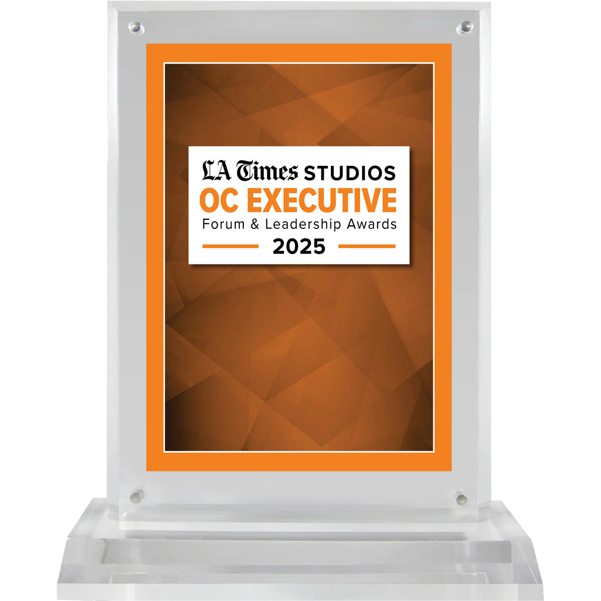 2025 OC Executive Forum & Leadership Awards – Plaque (With or Without Photo)