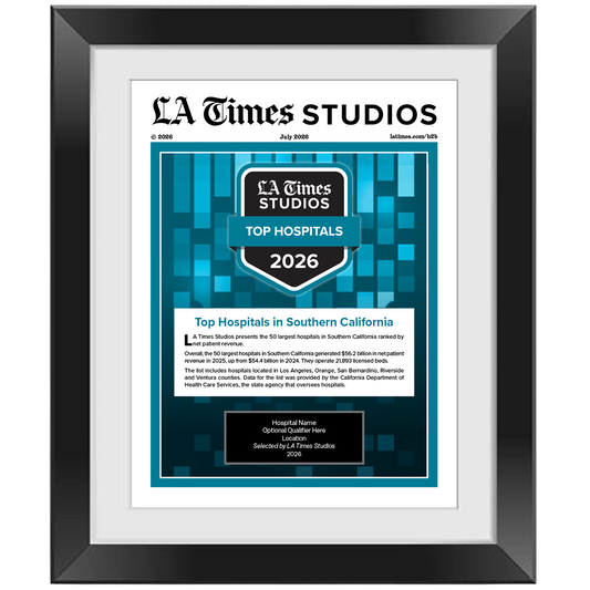 2026 Top Hospitals – Article in Black Frame