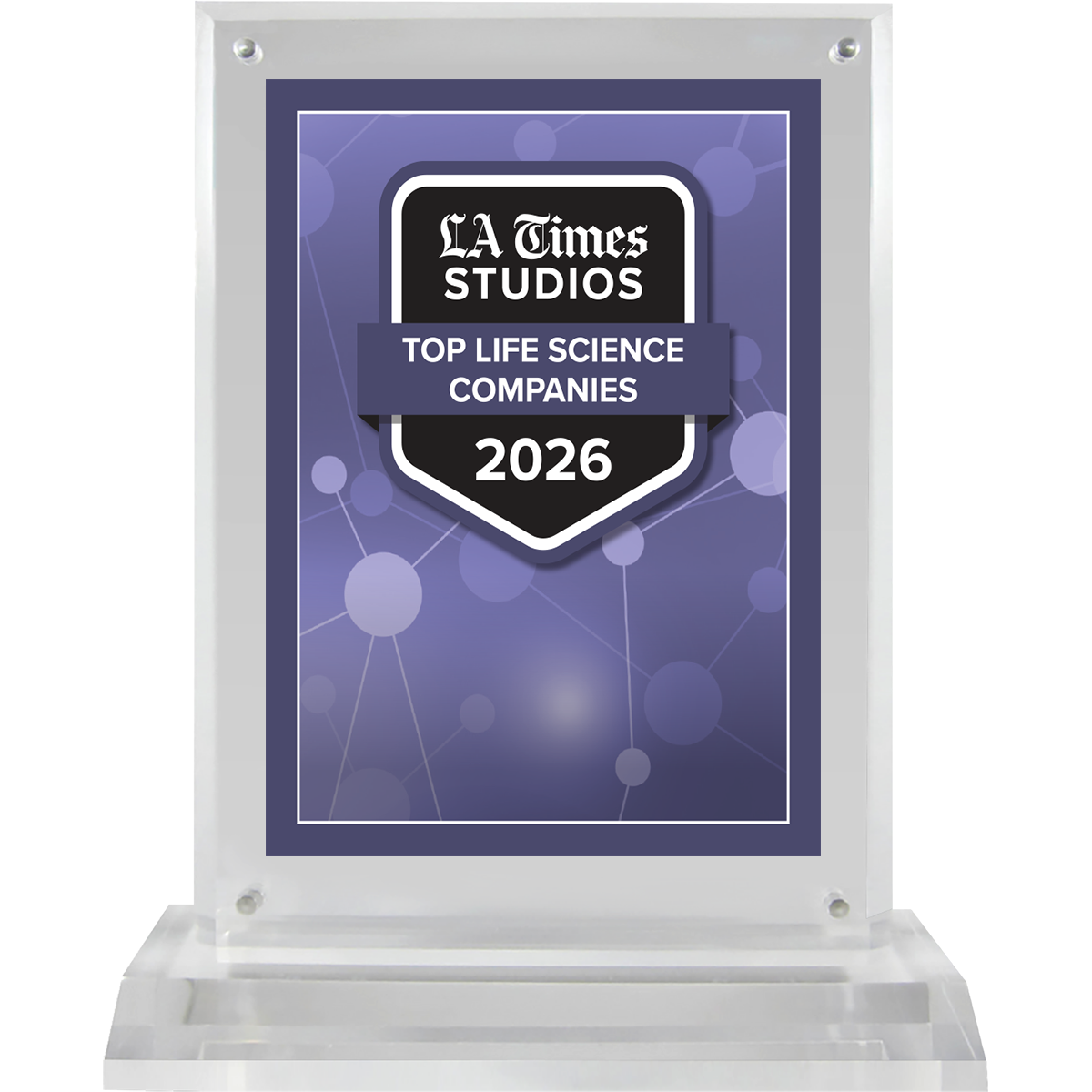 2026 Life Sciences Companies – Plaque (With or Without Photo)