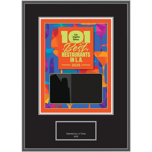 101 Best Restaurants in L.A. – 2025 – Plaque (With or Without Photo)