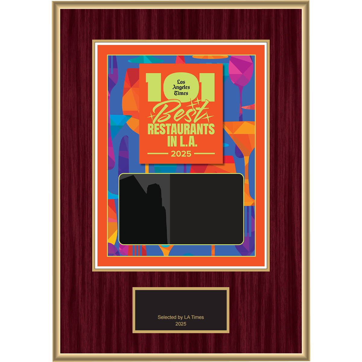 101 Best Restaurants in L.A. – 2025 – Plaque (With or Without Photo)