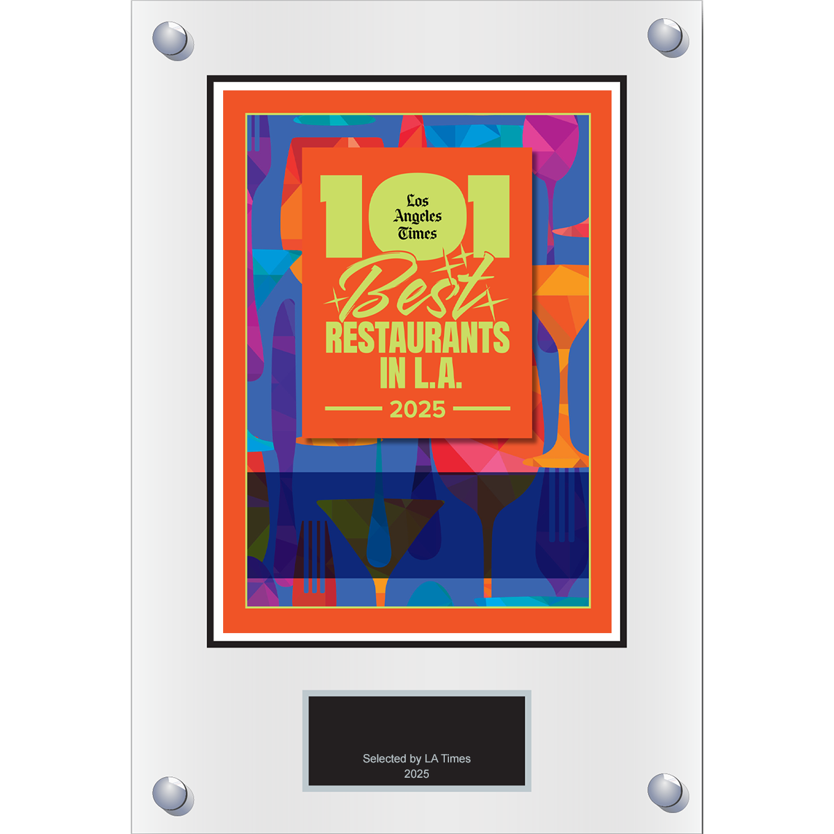 101 Best Restaurants in L.A. – 2025 – Logo (Plaque included)