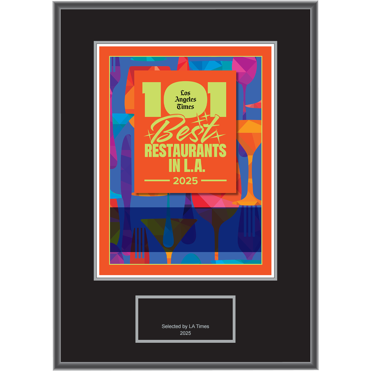 101 Best Restaurants in L.A. – 2025 – Logo (Plaque included)