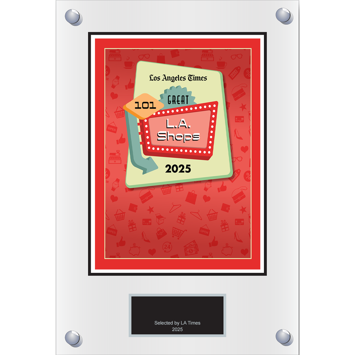 101 Great L.A. Shops – 2025 – Logo With Free Plaque