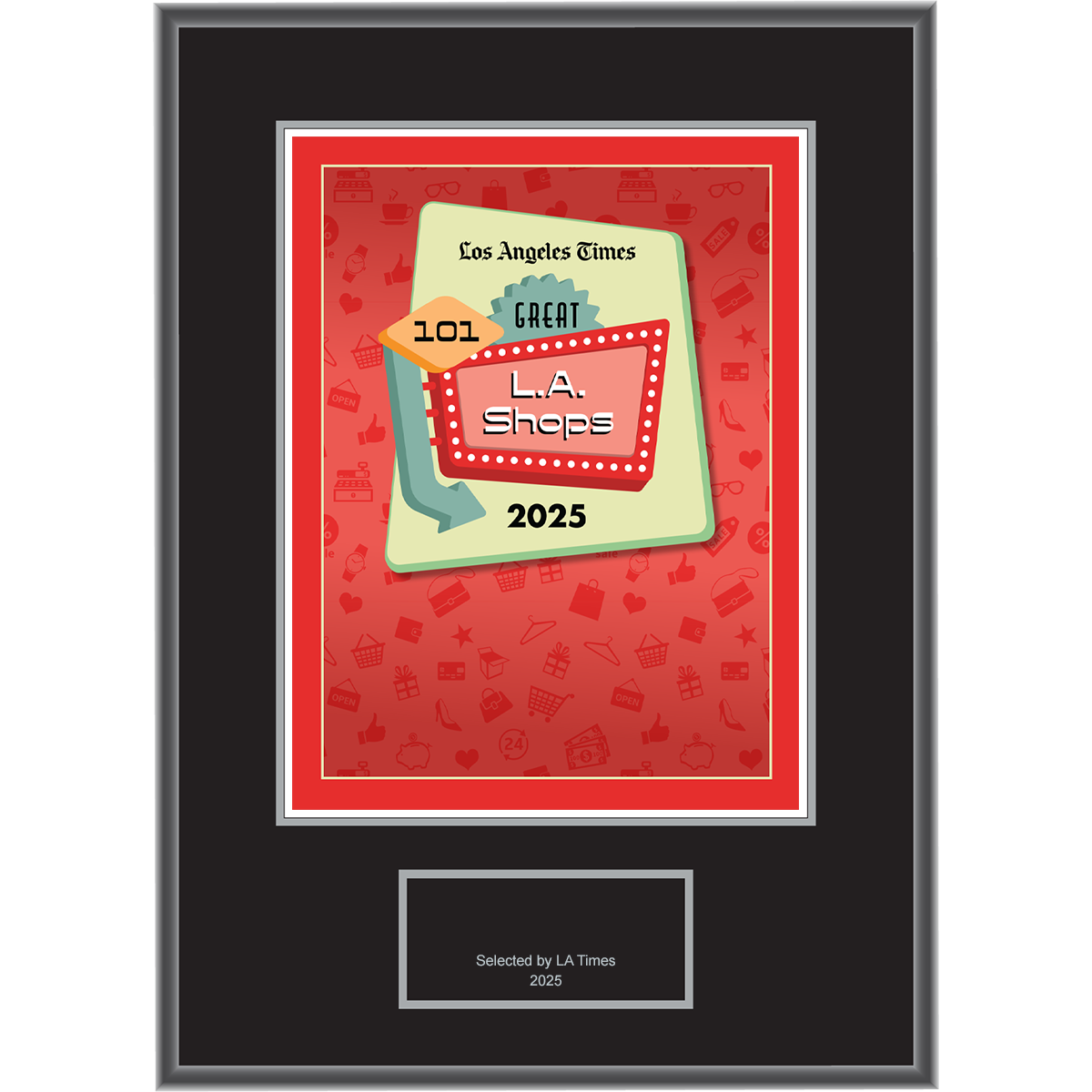 101 Great L.A. Shops – 2025 – Logo With Free Plaque