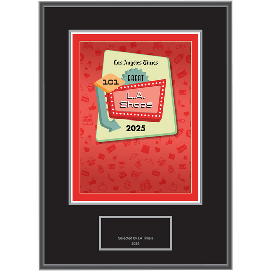 101 Great L.A. Shops – 2025 – Logo With Free Plaque
