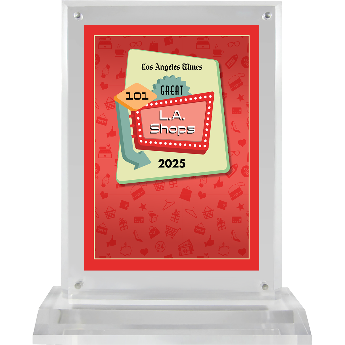 101 Great L.A. Shops – 2025 – Logo With Free Plaque