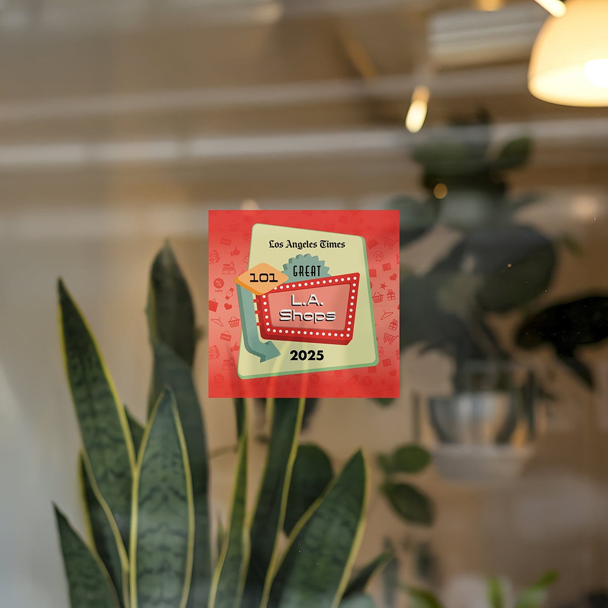 101 Great L.A. Shops – 2025 – Window Cling