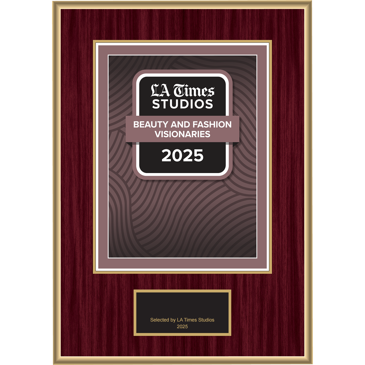 2025 Beauty & Fashion Visionaries – Plaque (With or Without Photo)