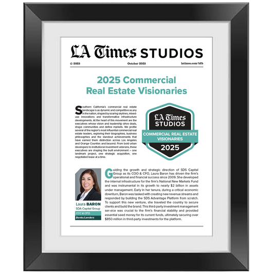 2025 Commercial Real Estate Visionaries – Article in Black Frame