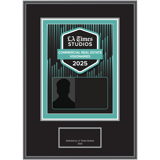 2025 Commercial Real Estate Visionaries – Plaque (With or Without Photo)