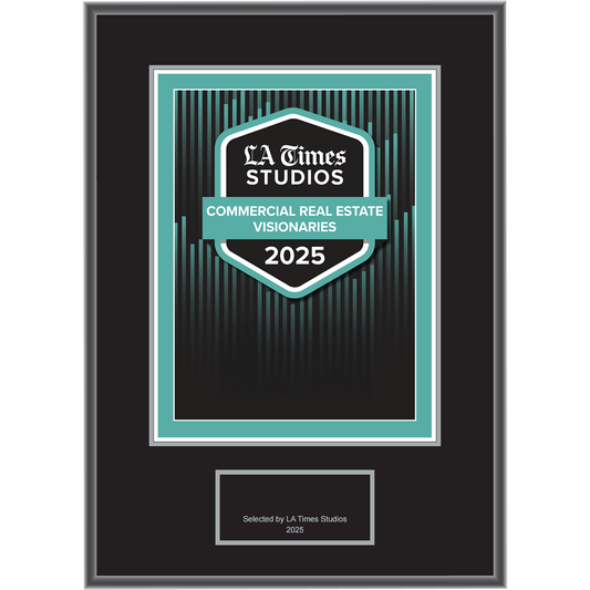 2025 Commercial Real Estate Visionaries – Logo With Free Plaque