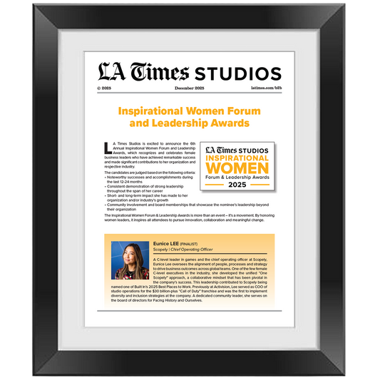 2025 Inspirational Women Forum & Leadership Awards – Article in Black Frame