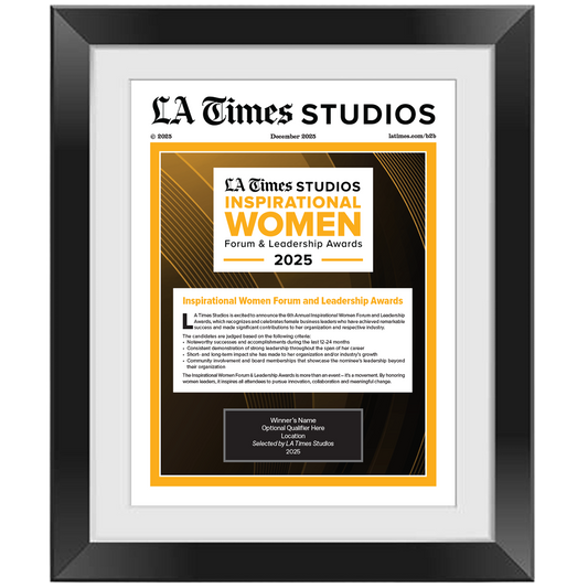 2025 Inspirational Women Forum & Leadership Awards – Article in Black Frame