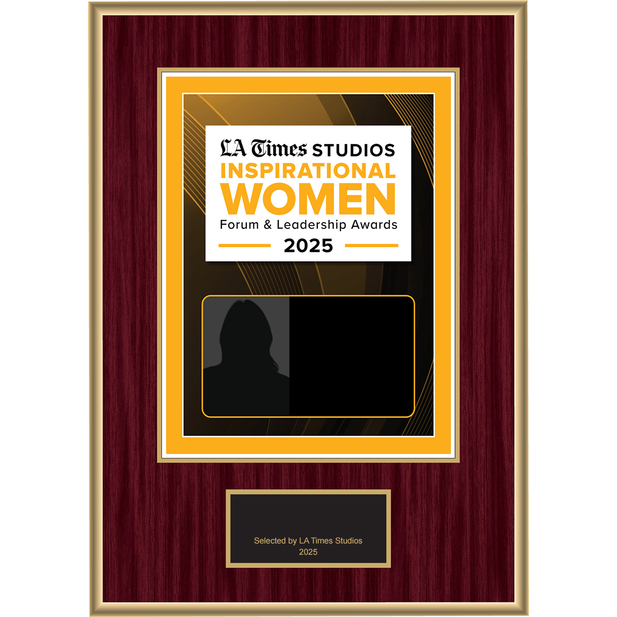 2025 Inspirational Women Forum & Leadership Awards – Plaque (With or Without Photo)