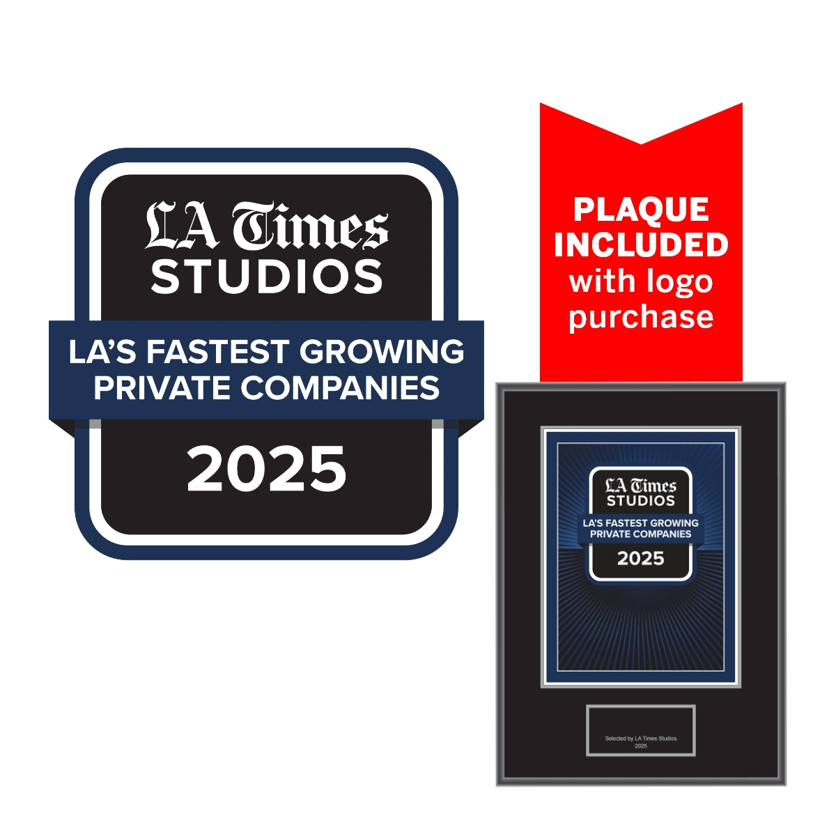 2025 LA’s Fastest Growing Private Companies – Logo (Plaque included)