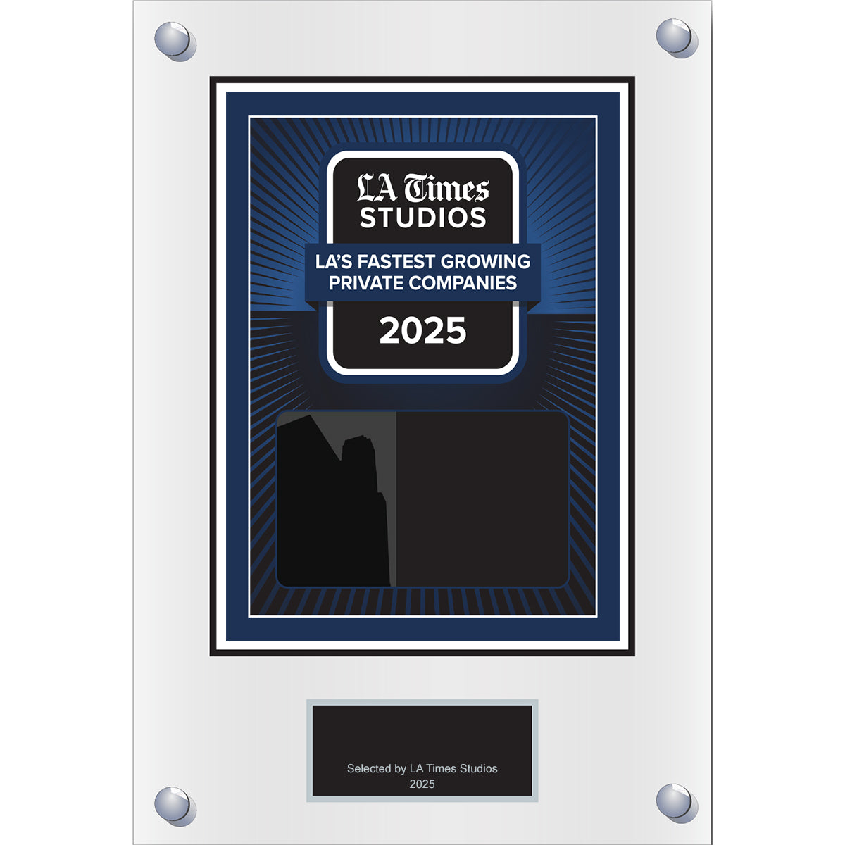 2025 LA’s Fastest Growing Private Companies – Plaque (With or Without Photo)