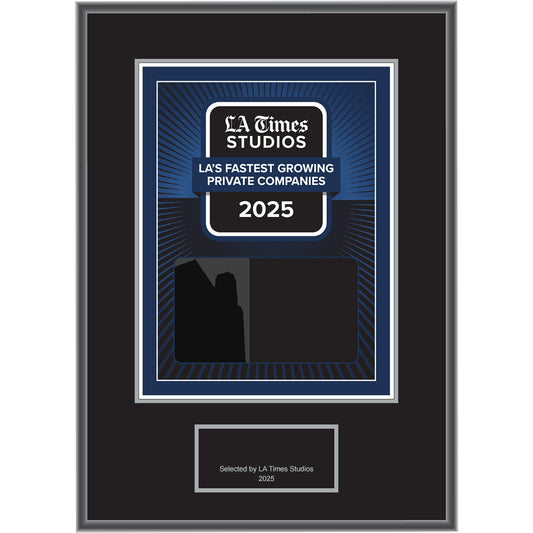 2025 LA’s Fastest Growing Private Companies – Plaque (With or Without Photo)