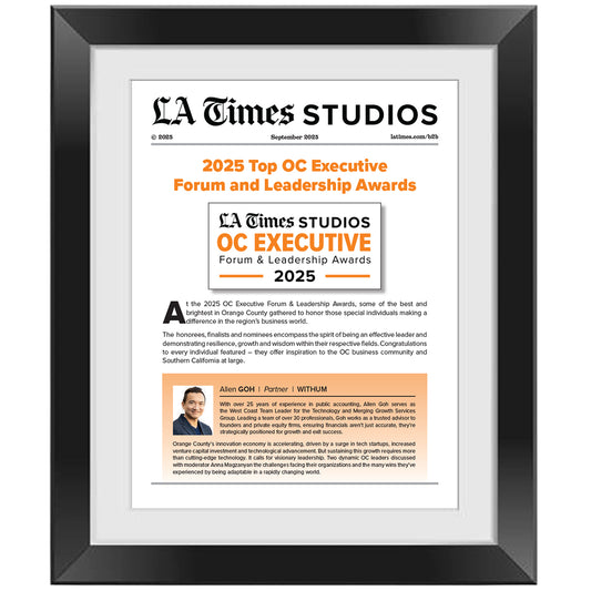 2025 OC Executive Forum & Leadership Award – Article in Black Frame