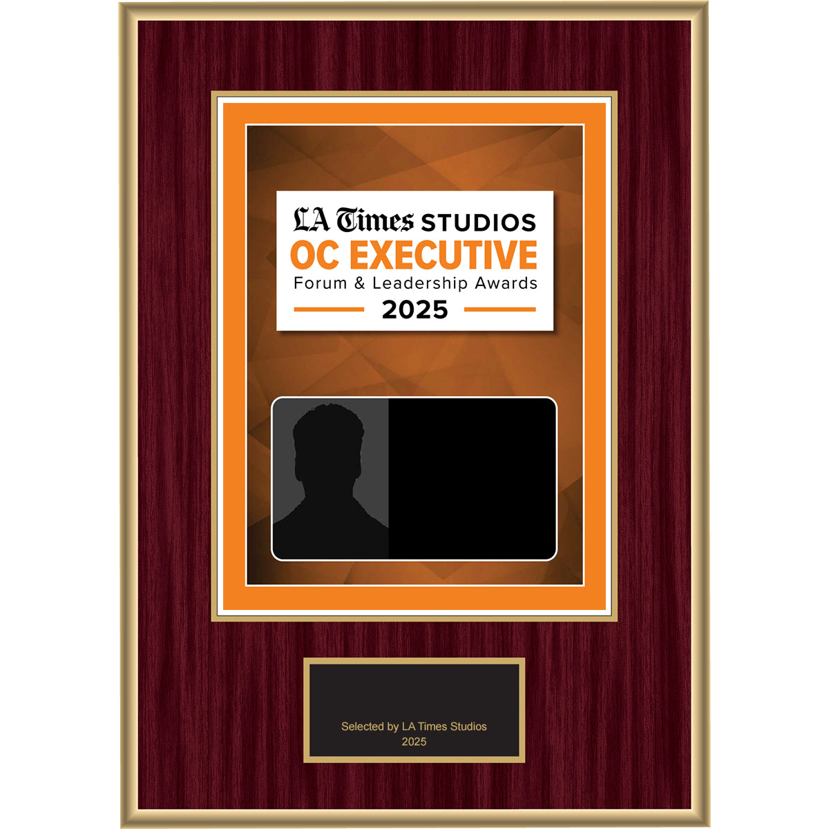 2025 OC Executive Forum & Leadership Awards – Plaque (With or Without Photo)