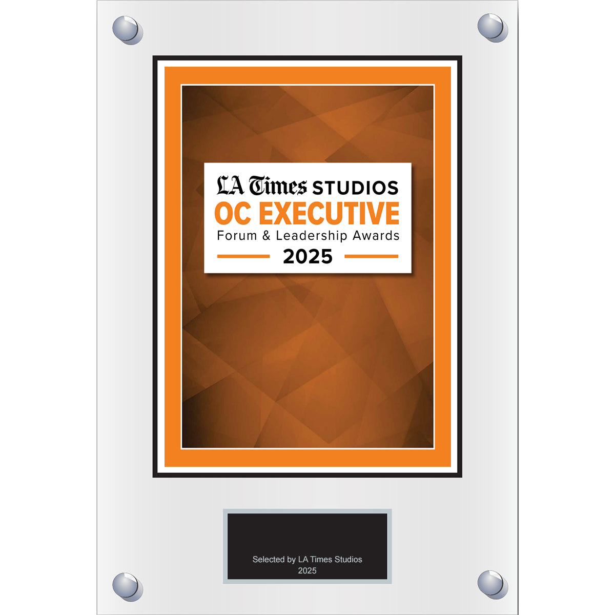 2025 OC Executive Forum & Leadership Awards – Plaque (With or Without Photo)