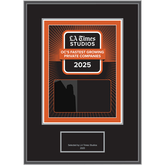 2025 OC’s Fastest Growing Private Companies – Plaque (With or Without Photo)