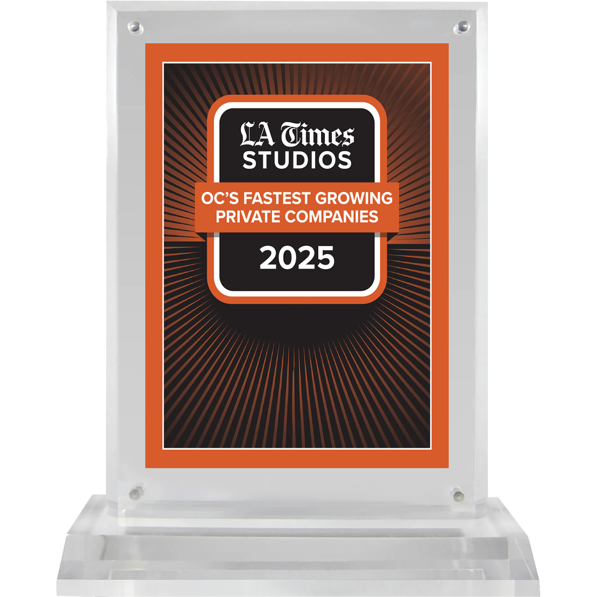 2025 OC’s Fastest Growing Private Companies – Logo (Plaque included)