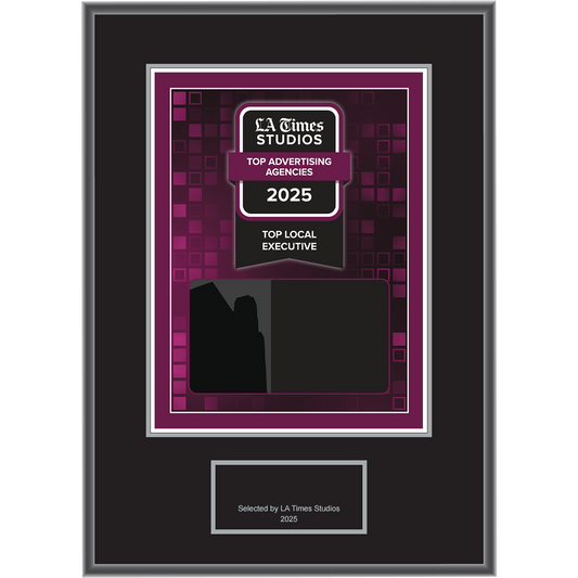 2025 Top Advertising Agencies: Top Local Executives – Plaque (With or Without Photo)