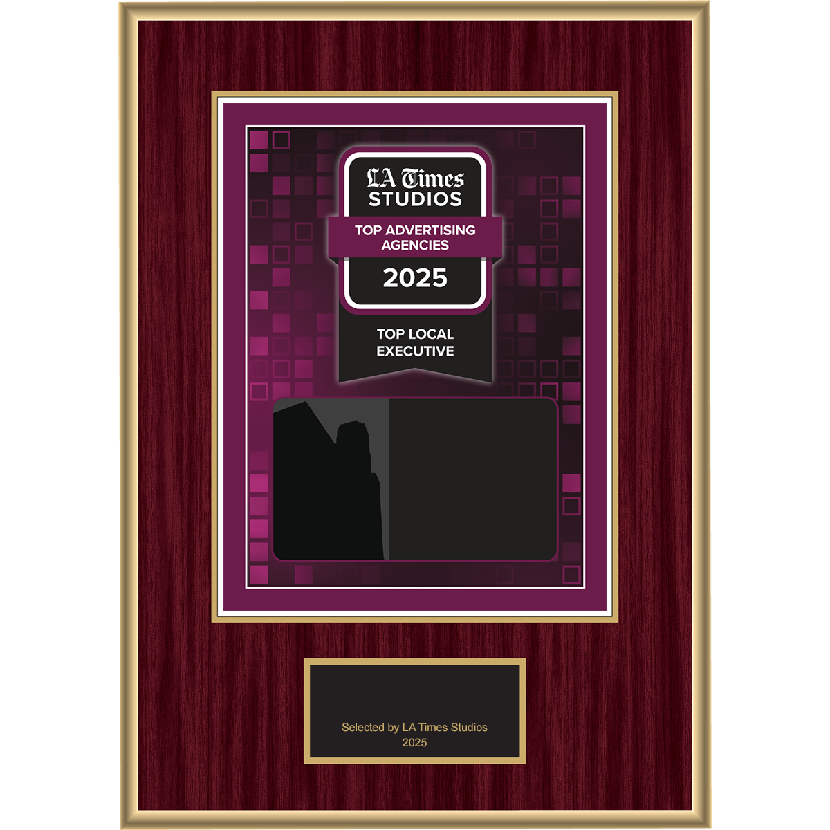 2025 Top Advertising Agencies: Top Local Executives – Plaque (With or Without Photo)