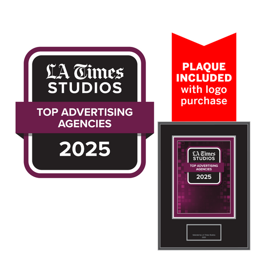 2025 Top Advertising Agencies – Logo With Free Plaque