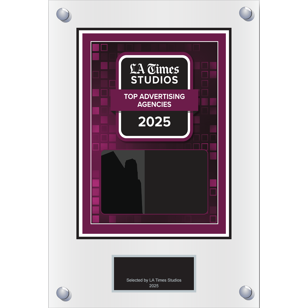 2025 Top Advertising Agencies – Plaque (With or Without Photo)