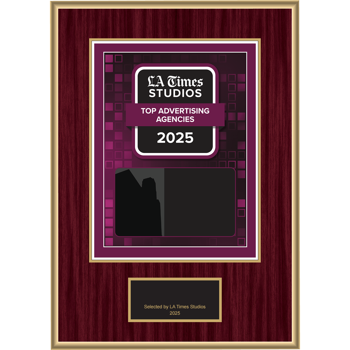 2025 Top Advertising Agencies – Plaque (With or Without Photo)