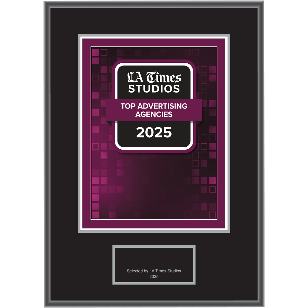 2025 Top Advertising Agencies – Logo (Plaque included)