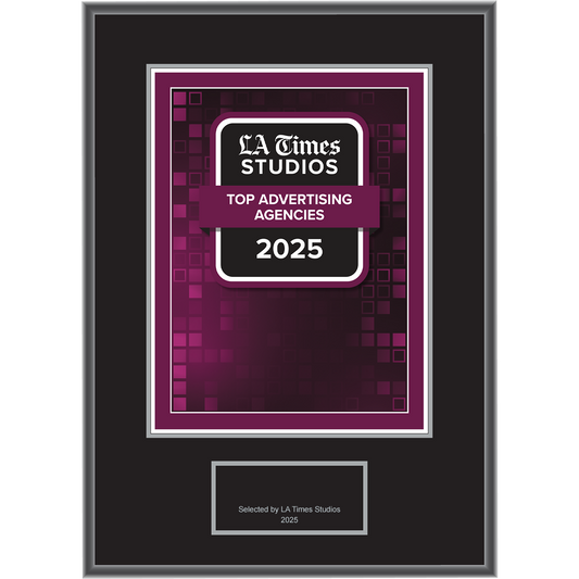 2025 Top Advertising Agencies – Logo With Free Plaque