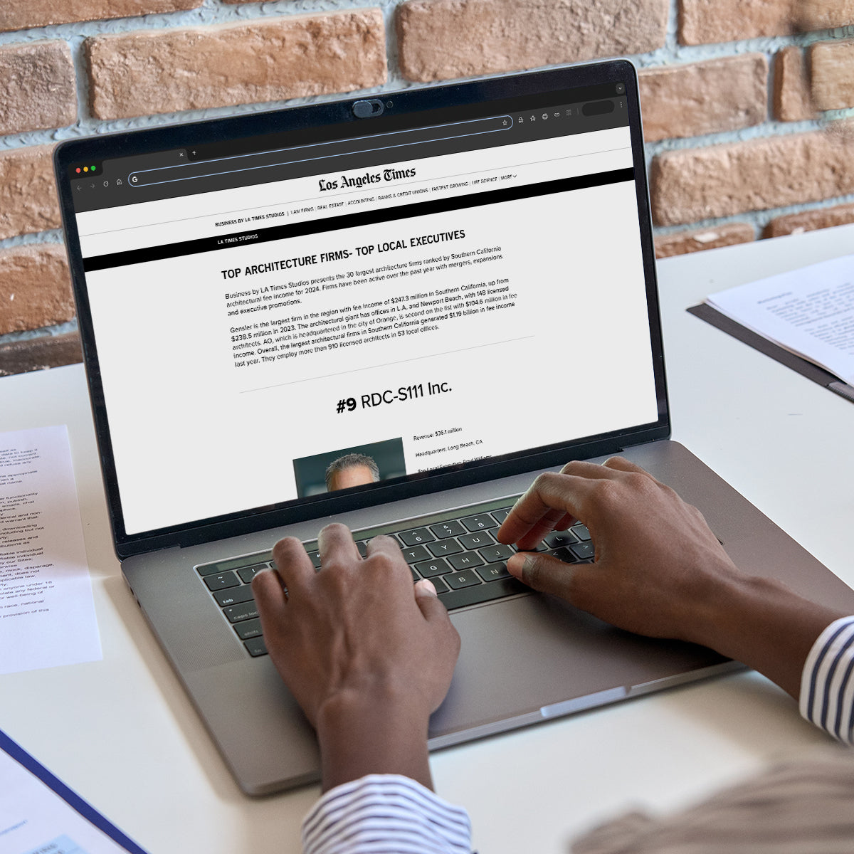 2025 Top Architecture Firms: Top Local Executive  – Digital Article