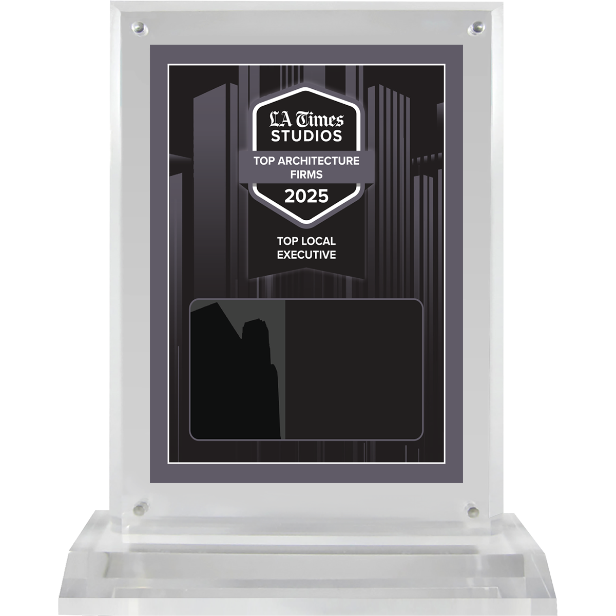 2025 Top Architecture Firms: Top Local Executive – Plaque (With or Without Photo)