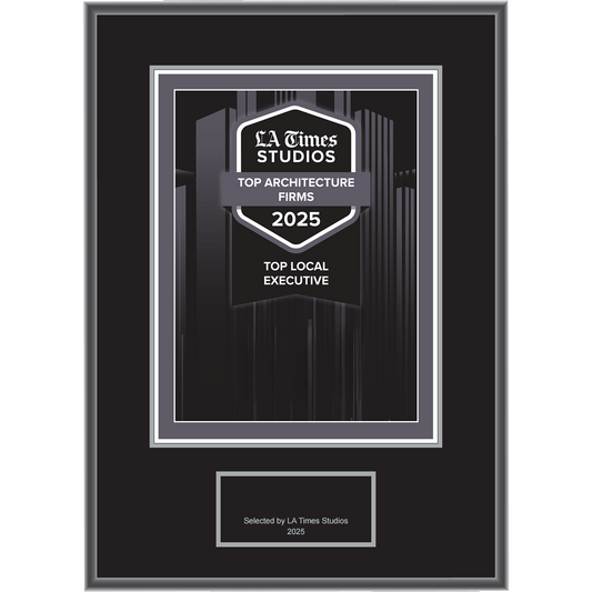 2025 Top Architecture Firms: Top Local Executive – Logo With Free Plaque