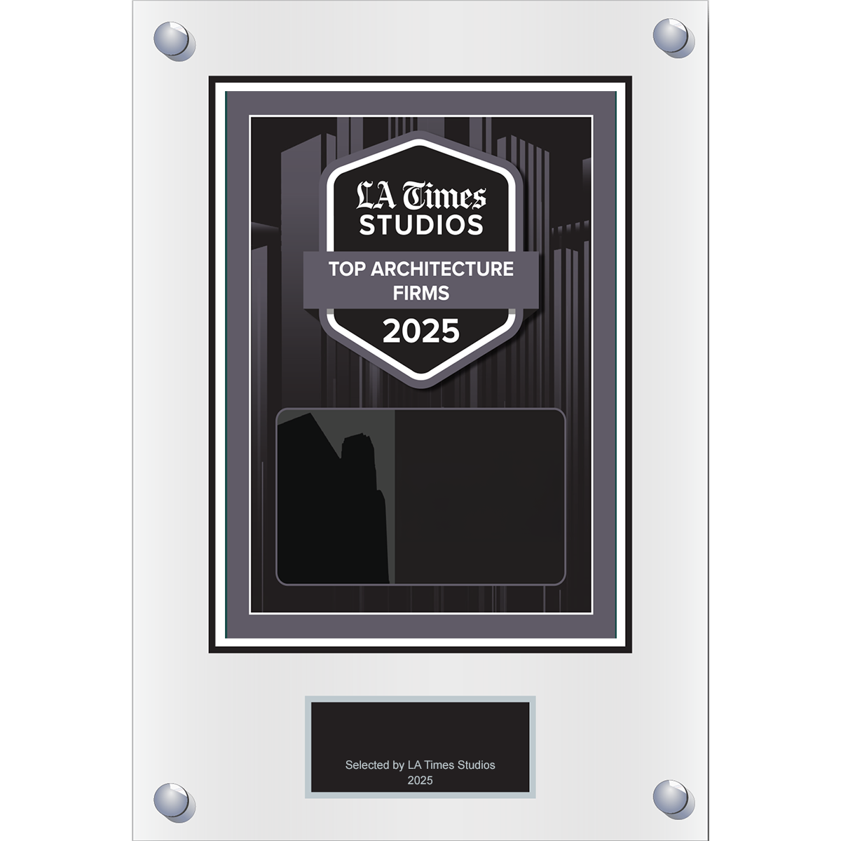 2025 Top Architecture Firms – Plaque (With or Without Photo)