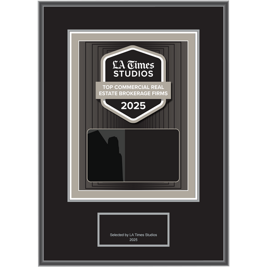 2025 Top Commercial Real Estate Brokerage Firms – Plaque (With or Without Photo)