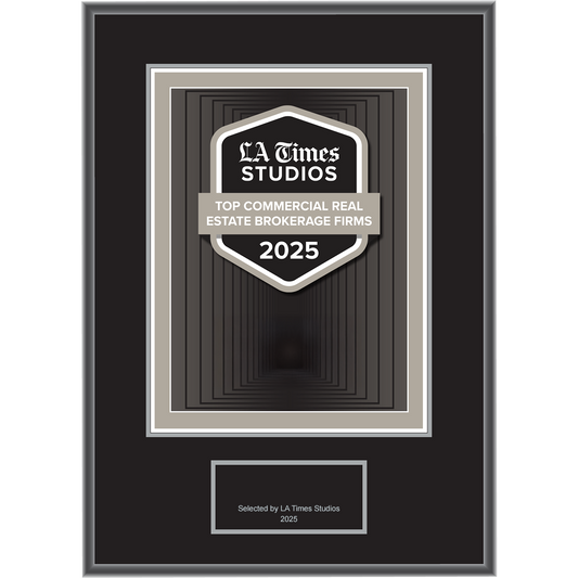 2025 Top Commercial Real Estate Brokerage Firms – Logo With Free Plaque