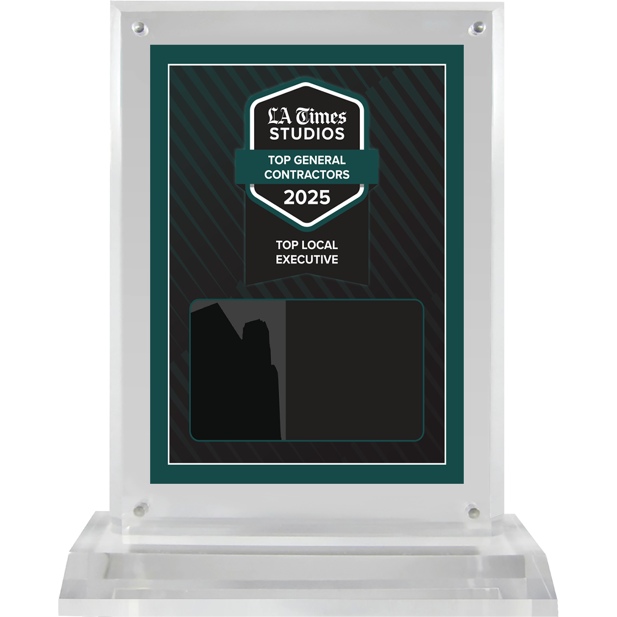 2025 Top General Contractors: Top Local Executive – Plaque (With or Without Photo)