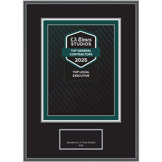 2025 Top General Contractors: Top Local Executive – Logo With Free Plaque