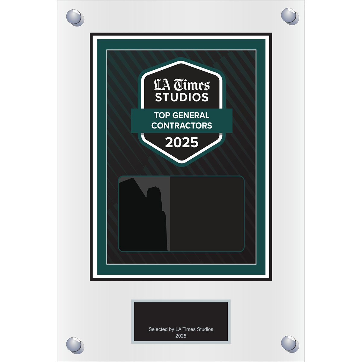 2025 Top General Contractors – Plaque (With or Without Photo)