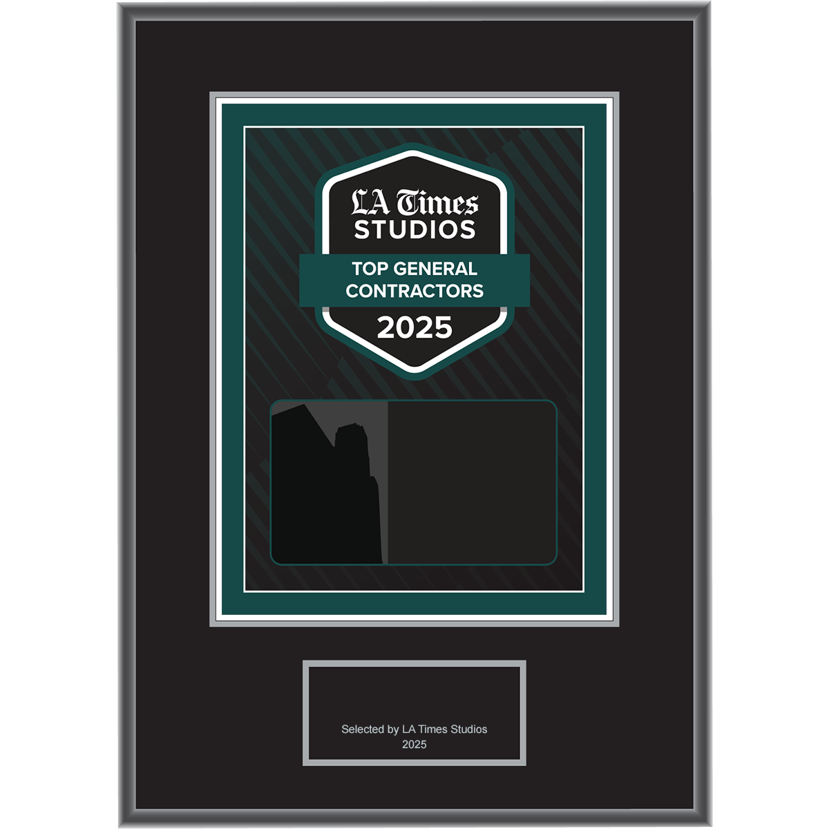 2025 Top General Contractors – Plaque (With or Without Photo)