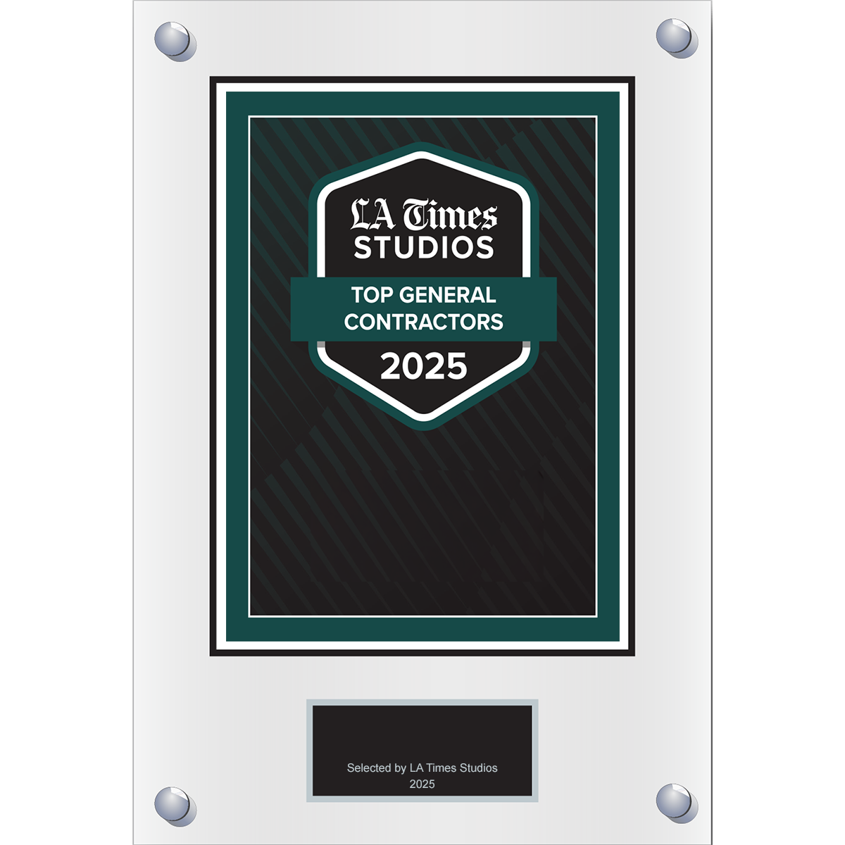 2025 Top General Contractors – Logo With Free Plaque