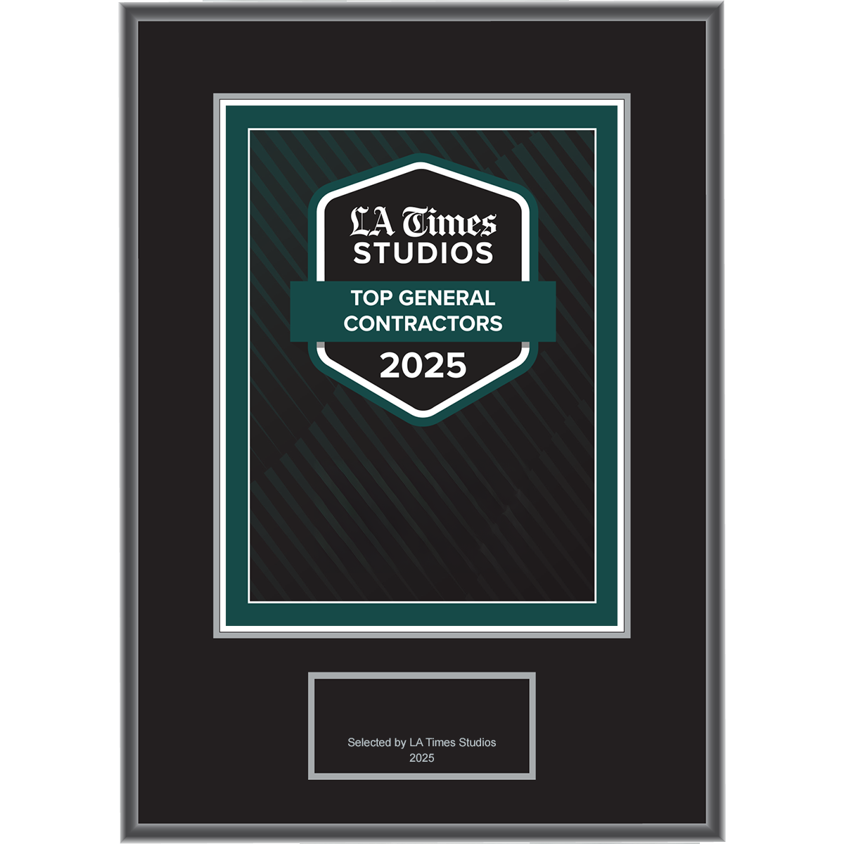 2025 Top General Contractors – Logo With Free Plaque