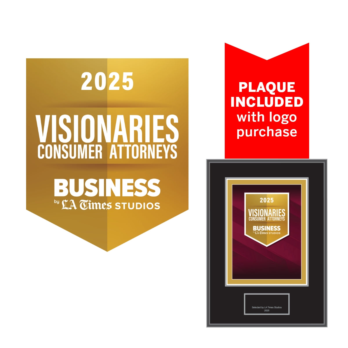 2025 Consumer Attorney Visionaries – Logo With Free Plaque