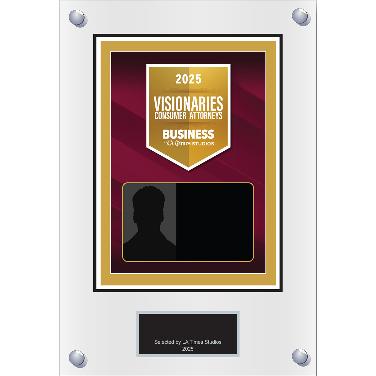 2025 Consumer Attorney Visionaries – Plaque (With or Without Photo)