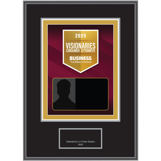 2025 Consumer Attorney Visionaries – Plaque (With or Without Photo)